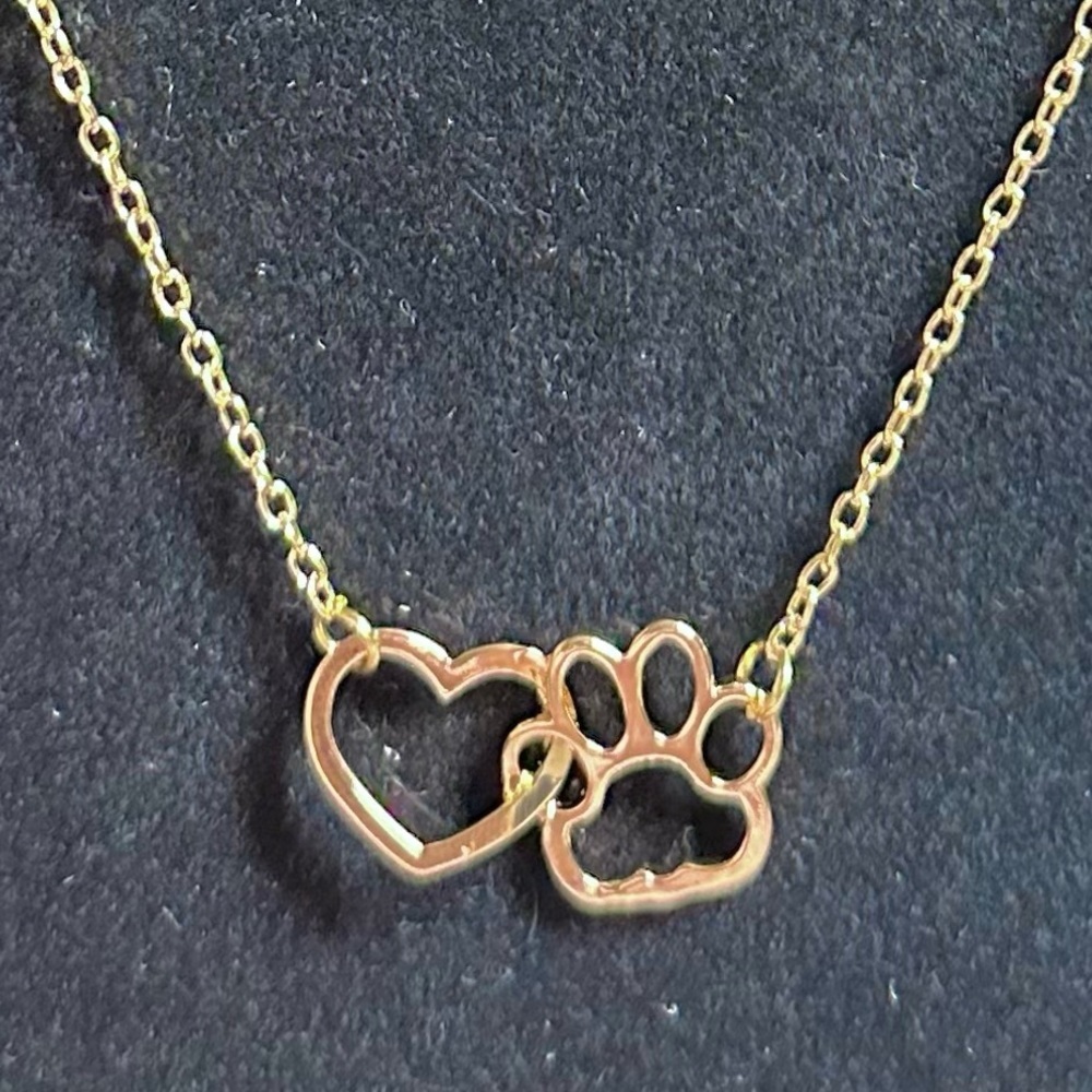 🌸LAST! Rae Dunn Forever In My Heart 14k gold plated necklace. New gift box - Picture 4 of 4